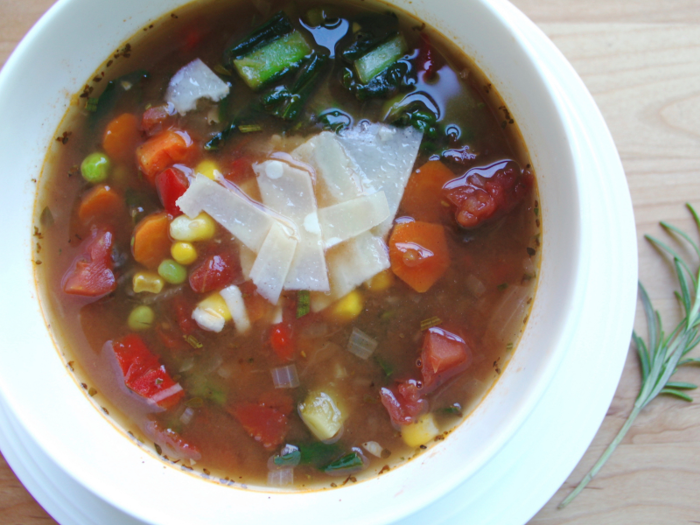 Louisiana: hearty vegetable soup