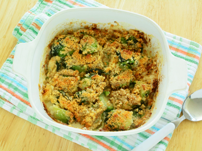 Iowa: Brussels sprouts gratin