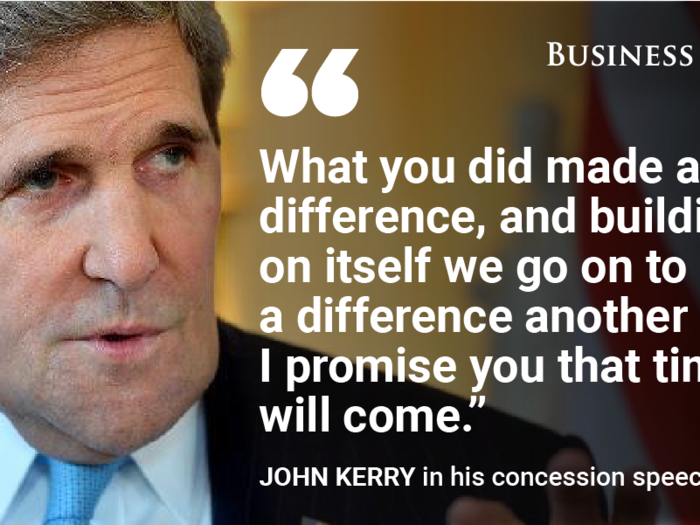 John Kerry concedes to George W. Bush, 2004