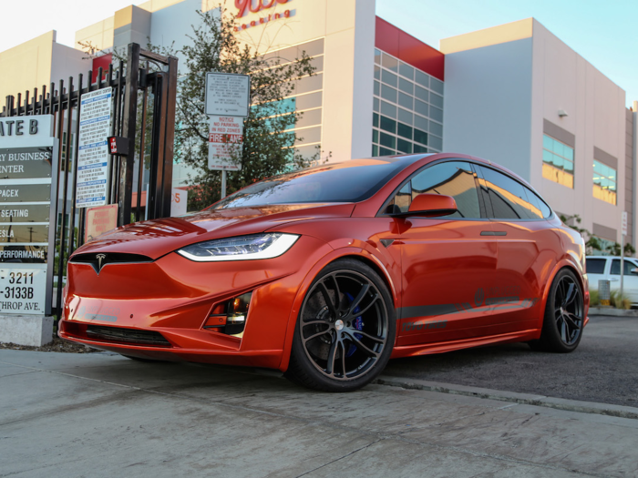 The Model X also got a new side skirt set and updated front fascia for an even sportier look.