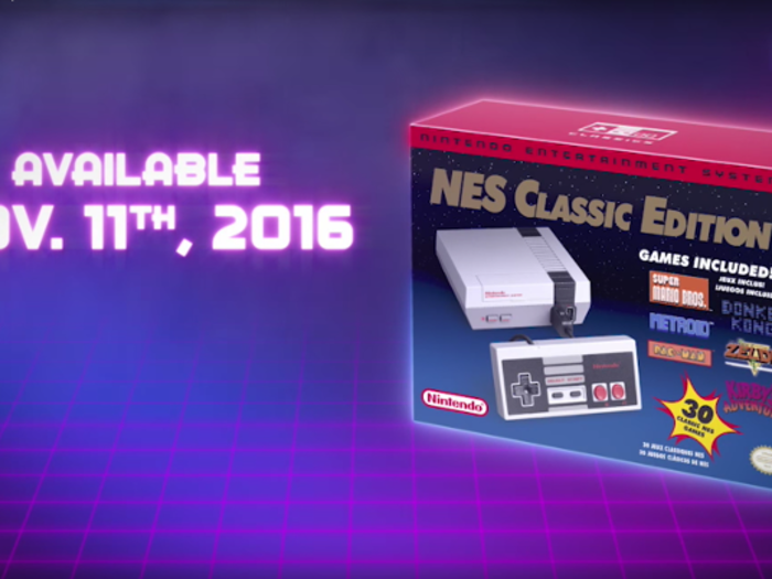 The NES Classic Edition arrives on November 11 in this sweet, retro-style box: