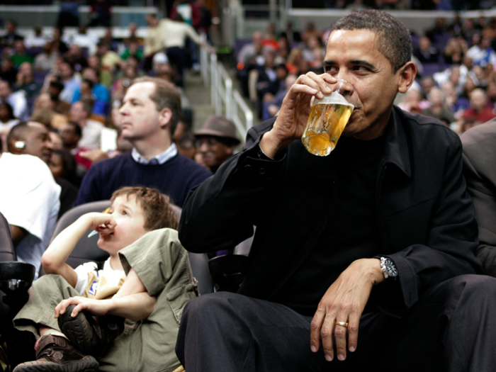 President Obama is a big fan of beer. Under his administration, the White House has brewed its own honey ale, using honey from hives on its grounds.