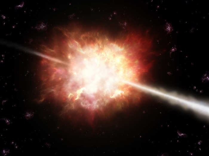 7) The Earth could be obliterated in a gamma ray burst.