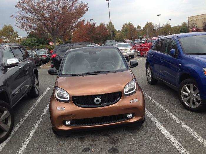 I did drop the top on the Smart, although the weather while I was testing the car wasn