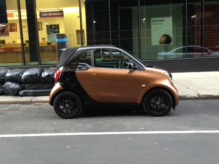 The Smart car has always been a little odd and the convertible