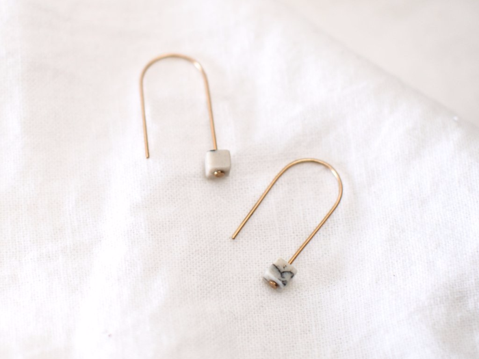 And these marble and bronze Rula earrings are gorgeous, too.