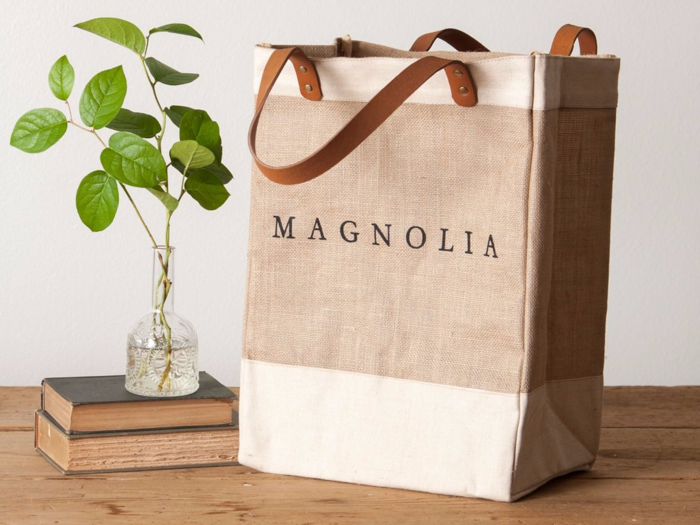 This Magnolia Market reusable tote will hold all of your shopping and look cute to boot.