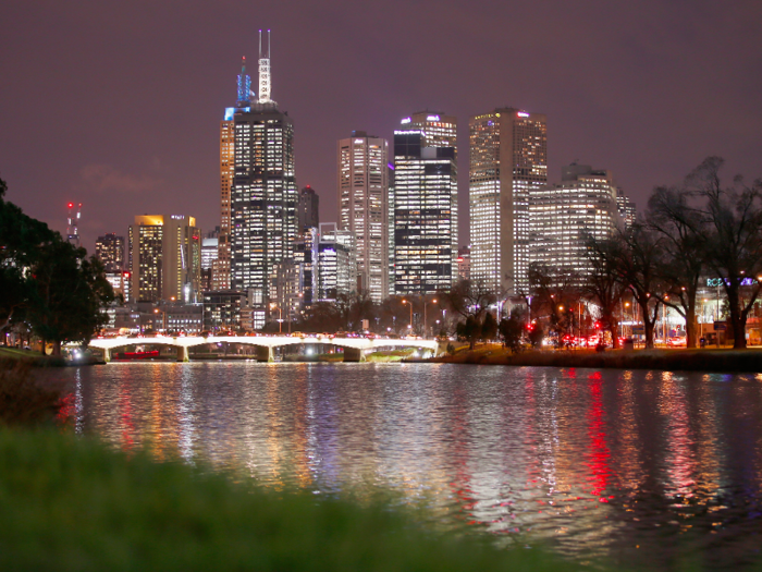 1. Melbourne, Australia —Australia’s second-most populous city takes poll position in the ranking because 79% of expats rated work-life balance positively. Availability of leisure activities also helped push the city to the top of the charts with a 91% positive rating.