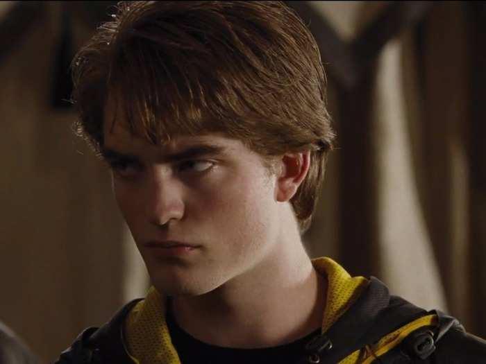 THEN: Robert Pattinson battled bravely in the Tri-Wizard tournament as Cedric Diggory.