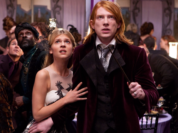 THEN: His son Domhnall Gleeson also appeared in the franchise as the eldest Weasley sibling, Bill.
