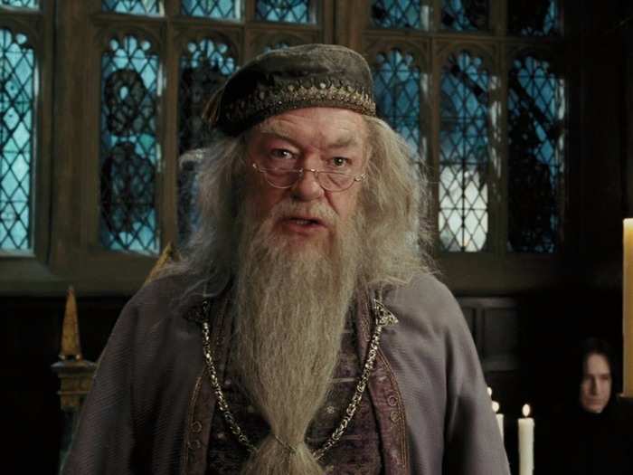 THEN: Michael Gambon replaced the late Richard Harris as Hogwarts