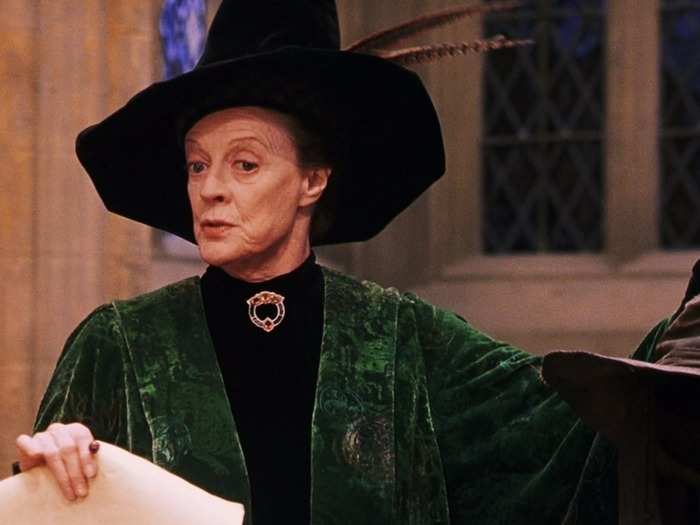 THEN: Maggie Smith kept Hogwarts students in line as Professor Minerva McGonagall.