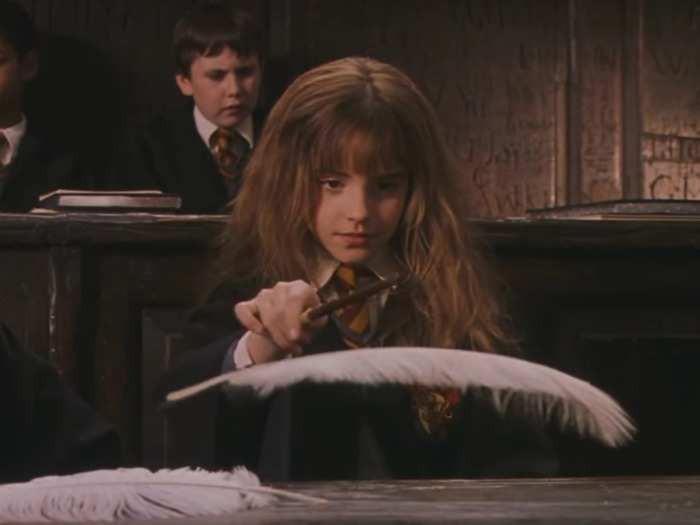 THEN: Emma Watson was Hermione Granger, a bushy-haired and brilliant young witch.
