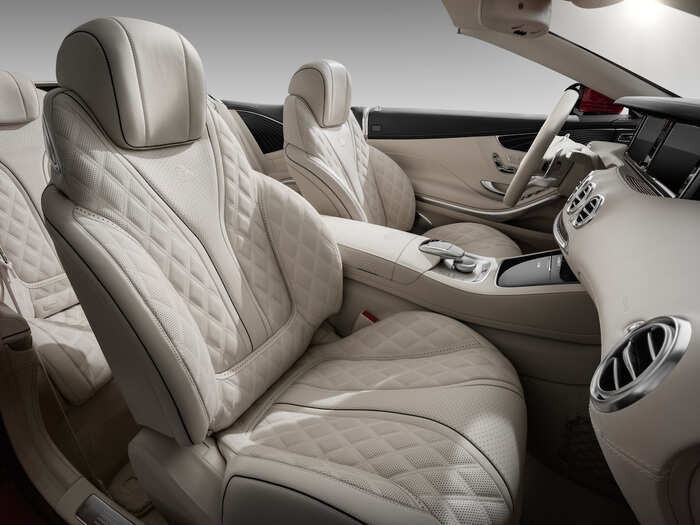 But back to the Cabriolet — the seats feature outer diamond quilting.