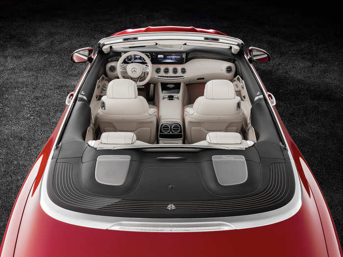 Mercedes said the interior was crafted to feature "flowing lines" in the seats to create "a unique yacht ambience."