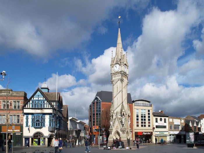 8. Leicester, Leicestershire, England