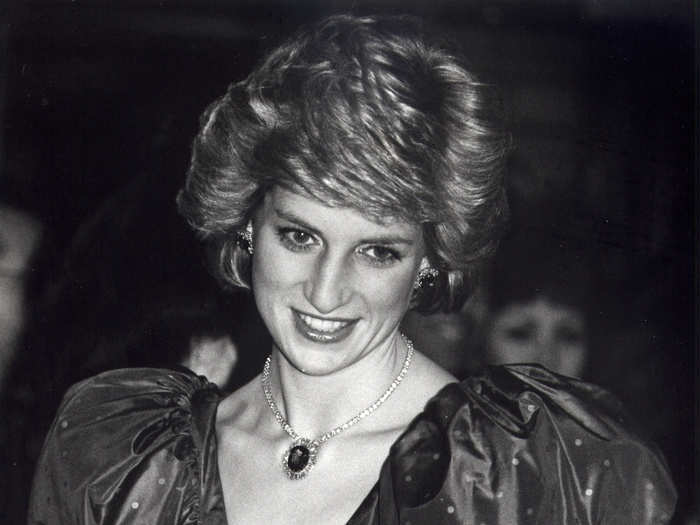 May 2, 1986: The large sleeves of this gown were seen on a stunning Diana as she attended the 1986 World Festival of the Arts in Vancouver, Canada.