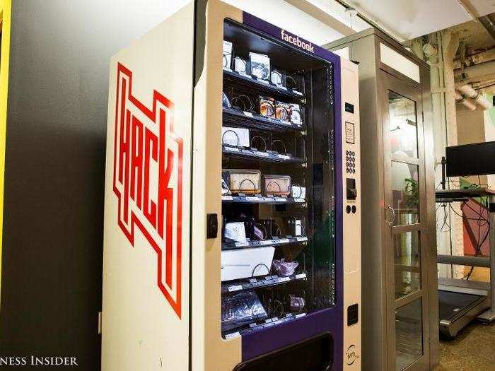 Employees can also hit up this free vending machine if they ever need batteries, a new mouse, or a new keyboard.