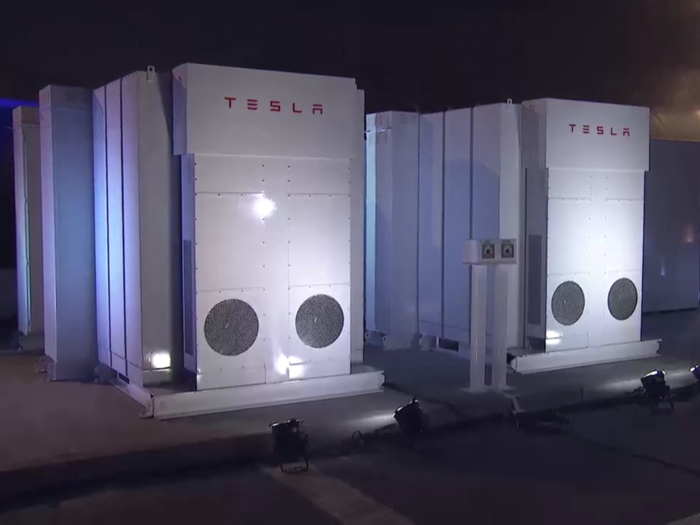 Tesla also has a Powerpack battery option that can power infrastructures bigger than a home, like a business or even an entire city. When Musk first introduced the Powerpack in 2015, a unit could store 100 kWh of energy. Musk said at the time that 160 million Powerpacks could power the entire US.