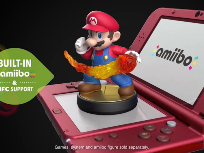 Both models of New Nintendo 3DS support Amiibo, which lets you take plastic figures and use them to unlock extra modes and features in select games.