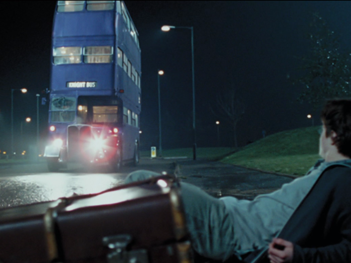 Harry first took the Knight Bus in "The Prisoner of Azkaban." How much does a ticket cost if it includes hot chocolate?