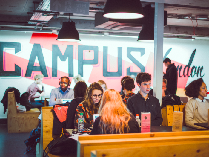 Google also has a space for startups in East London known simply as Campus.