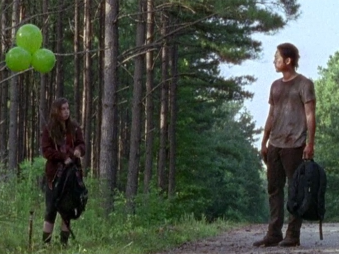 She found the balloons while on the road with Glenn last season.