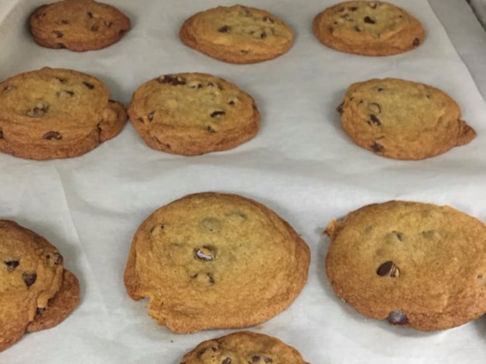 Manchester Center, Vermont: the chocolate chip cookie at Nipper