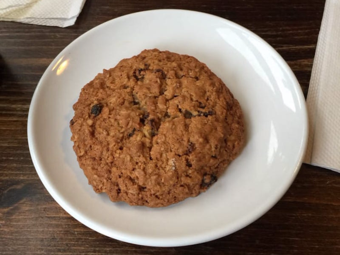 Charleston, South Carolina: the oatmeal raisin cookie at Kudu Coffee and Craft Beer