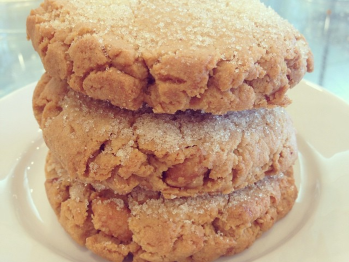 Pawtucket, Rhode Island: the peanut butter cookie at Wildflour Vegan Bakery and Cafe