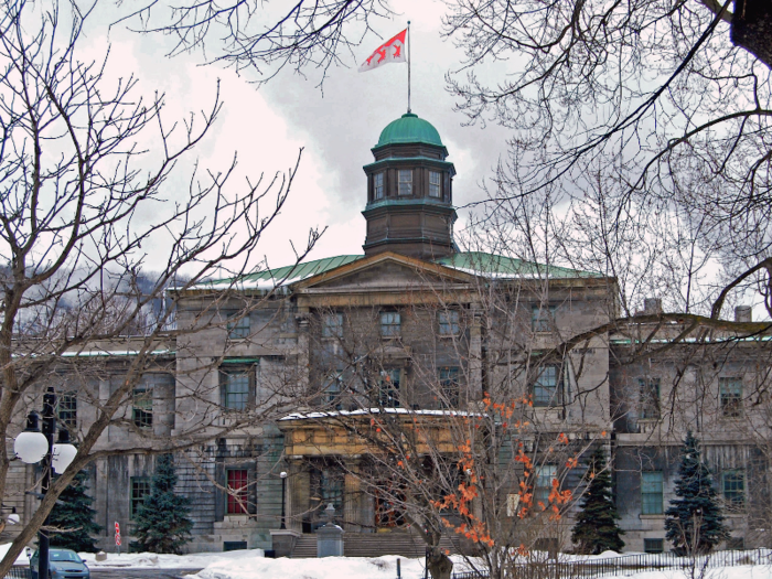 18. McGill University, Montreal, Canada — One of just three English-language universities in French-speaking Quebec, McGill caters for roughly 40,000 students. It was established in 1829 as a faculty of medicine, and continues to specialise in that area.