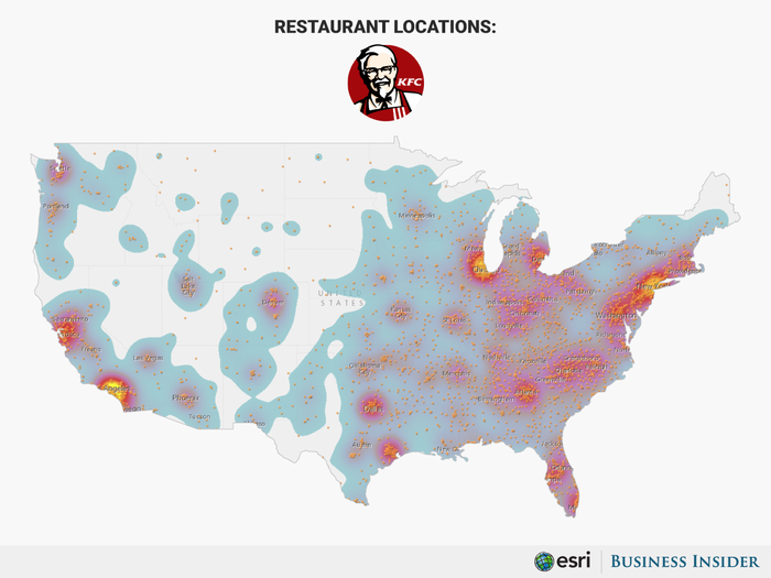 #10 KFC has 4,900 stores in the US.