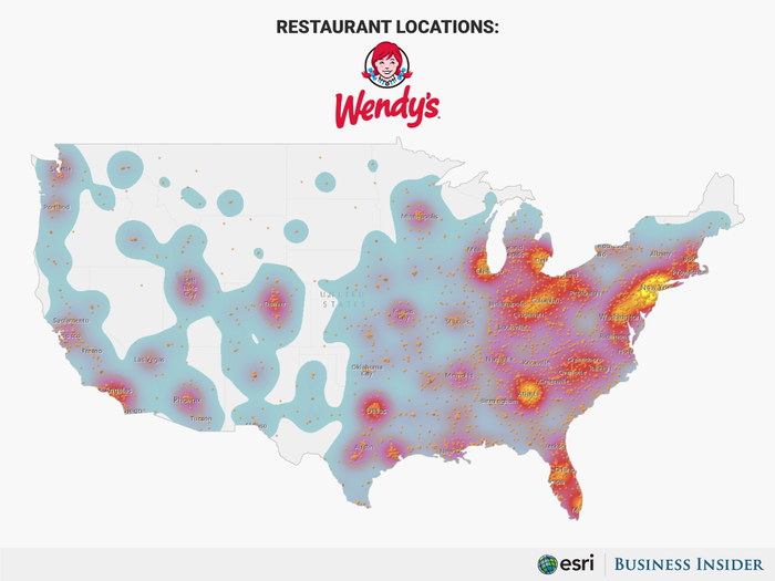 #9 Wendy’s has 5,250 stores in the US.