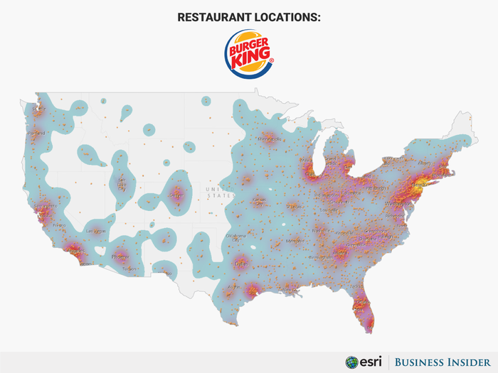 #6 Burger King has 6,642 stores in the US.