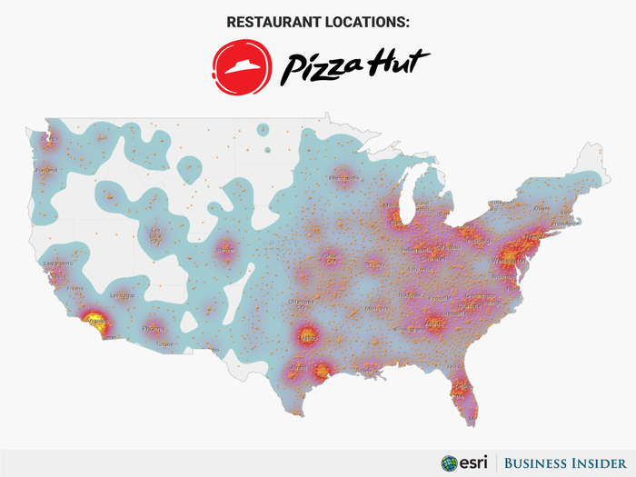 #4 Pizza Hut has 7,581 stores in the US.