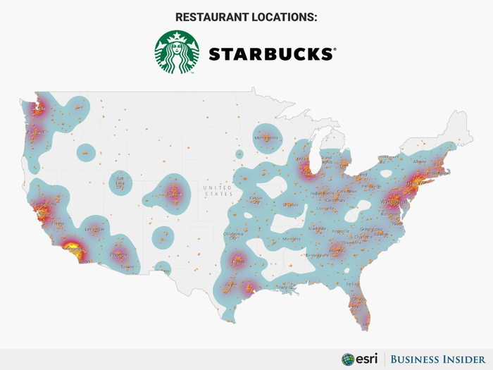 #3 Starbucks has 10,138 stores in the US.