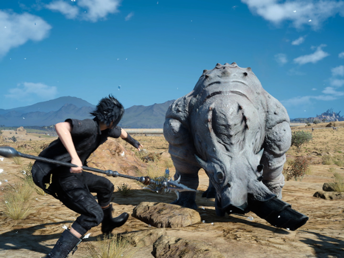 "Final Fantasy" games typically have tons of combat, and this one is no different. However, instead of picking battle options from menus in turn-based encounters like older games in the series, Noctis and friends can freely move around and fight like an action game.