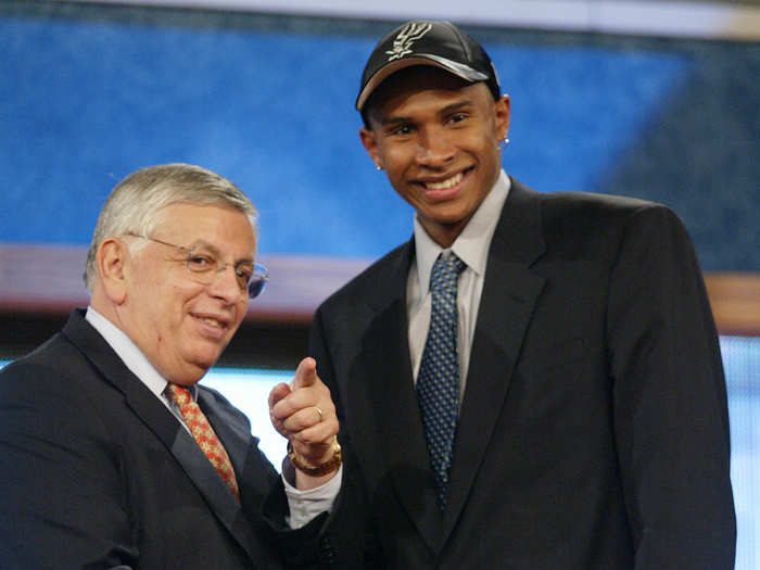 Leandro Barbosa was picked No. 28 overall and traded to the Phoenix Suns.