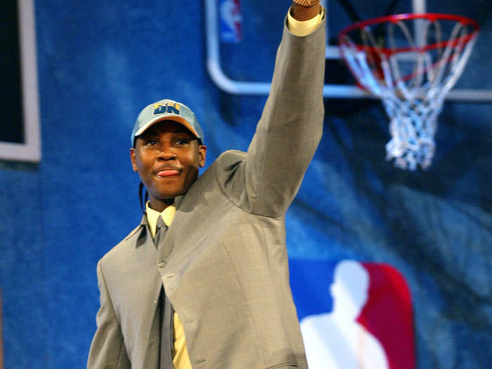 Carmelo Anthony was picked No. 3 overall by the Denver Nuggets.