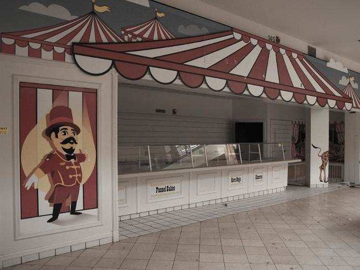 Roughly two years after the mall was ordered to close, Lawless visited to take these photos.