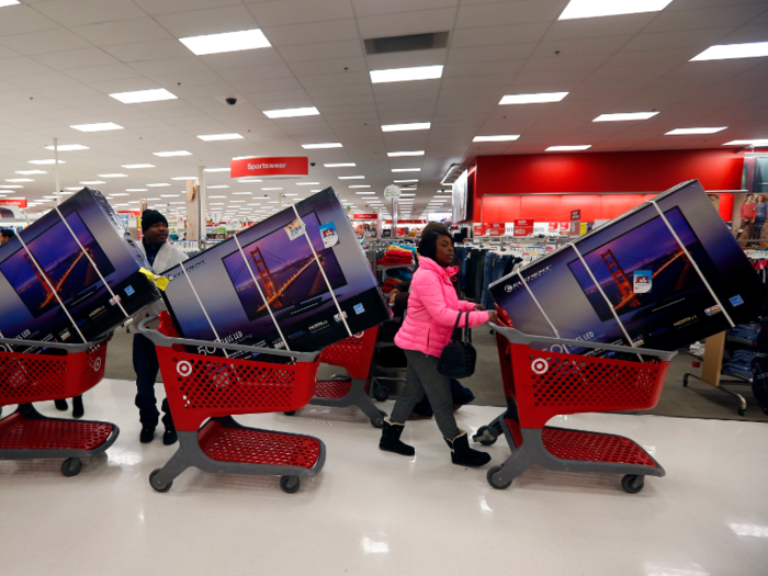 "This guy taped a $20 bar code on a huge TV."