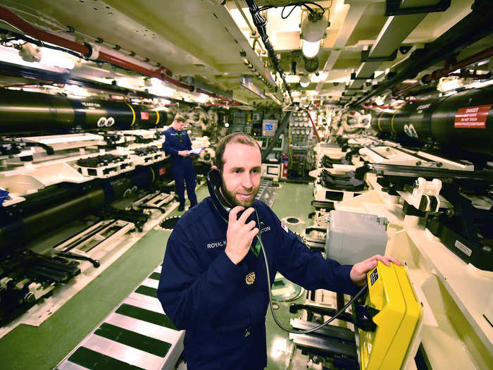 This is what the weapons room on the Vigilant looks like.