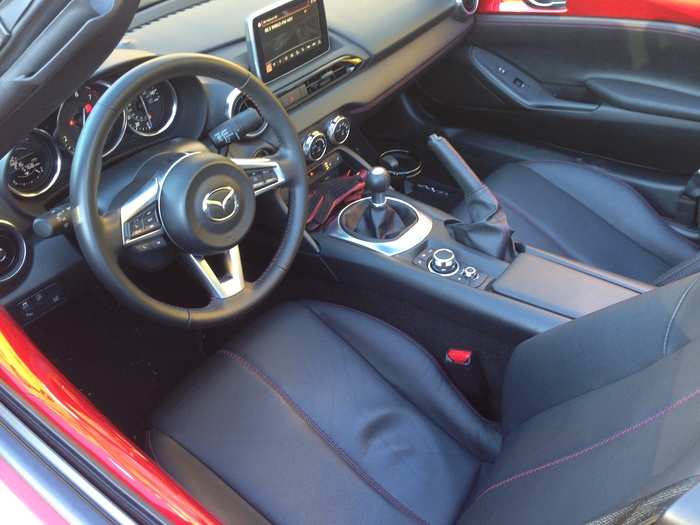 The interior has been steadily upgraded over the years, since the first Miata hit the road in 1989.