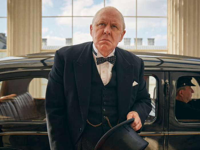 John Lithgow plays British Prime Minister Winston Churchill.