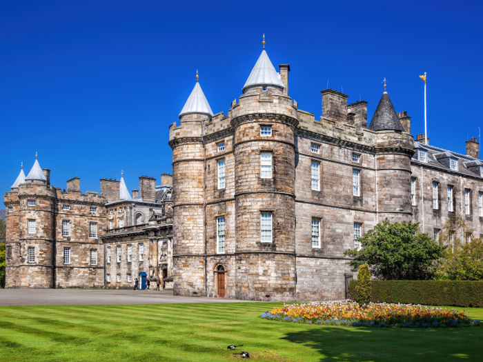 Crown-owned: Palace of Holyroodhouse, Edinburgh, Scotland. Holyroodhouse is the Queen