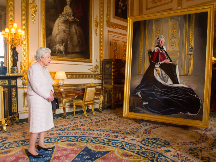 Last month, the Queen unveiled her portrait at Windsor, painted by Henry Ward, to honour her long-standing patronage to the British Red Cross.