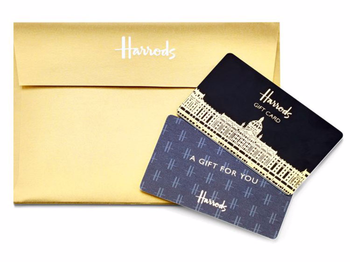 A gift card to iconic London department store Harrods.