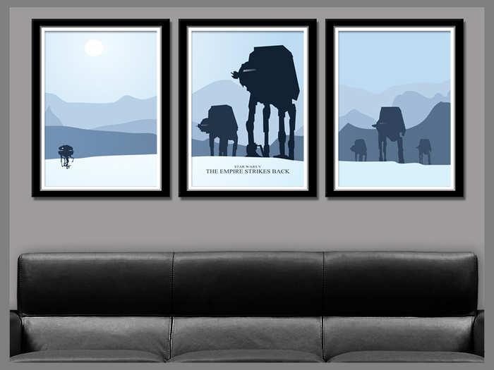 Minimalist "Star Wars" posters