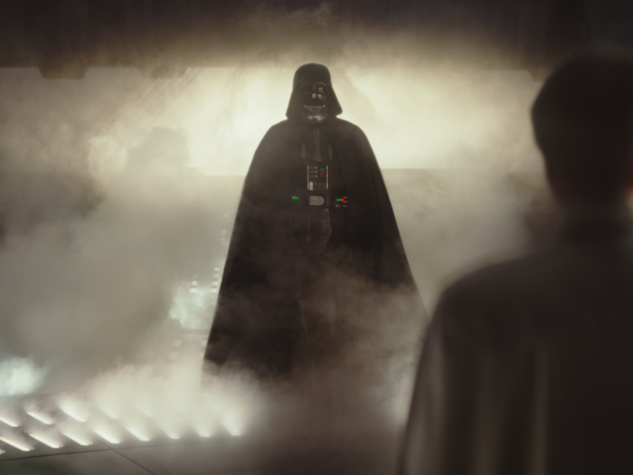 And finally, Darth Vader returns in "Rogue One."