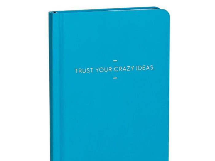 "Trust your crazy ideas" journal - $9.99